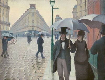 Pariser Straße; Regentag von Gustave Caillebotte